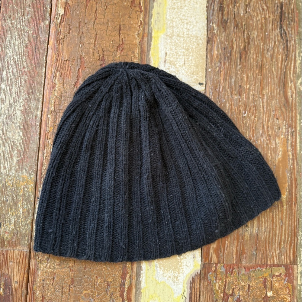 Polo Ralph Lauren Unisex Black Ribbed Knit Beanie Hat Classic | OS - Picture 2 of 3